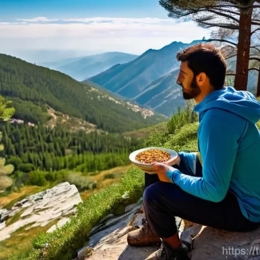 아웃도어 테라피에서의 식사 계획 - **Prompt 1: A Hiker's Energetic Morning Breakfast in the Turkish Mountains**
    A vibrant, sun-dren...
